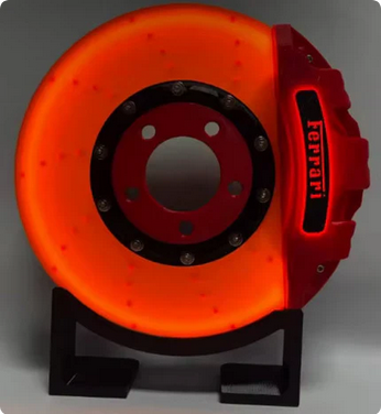 BrakeGlow™ - Handcrafted LED Rotor Light Ferrari